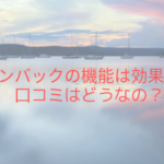 ウィンバックの機能は効果アリ？口コミはどうなの？