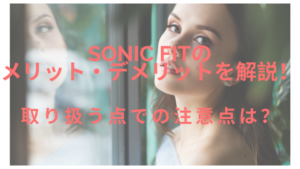 Sonic Fitのメリット・デメリットを解説！取り扱う点での注意点は？