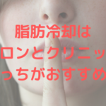 【脂肪冷却】サロンと医療クリニック、ぶっちゃけどっちがおすすめ？