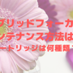 ハイブリッドフォーカスのメンテナンス方法は?カートリッジは何種類?