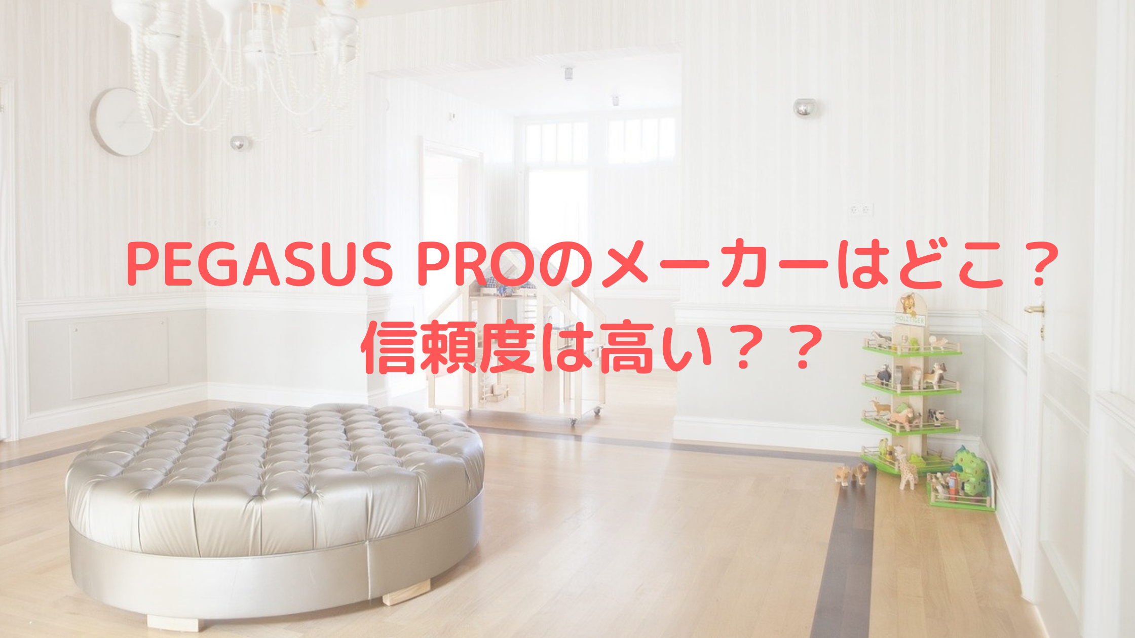 PEGASUS PROのメーカーはどこ？信頼度は高い？？