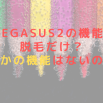PEGASUS2の機能は脱毛だけ？ほかの機能はないの？