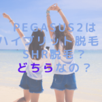 PEGASUS2はハイブリット脱毛？SHR脱毛？どちらなの？